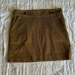 Banana Republic Brown Corduroy Mini Skirt